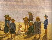 einar hein legende born pa skagens strand oil painting artist